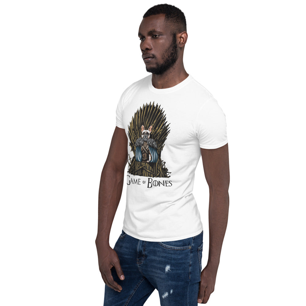 Game of Bones -Short-Sleeve Unisex T-Shirt - Frenchie Bulldog Shop