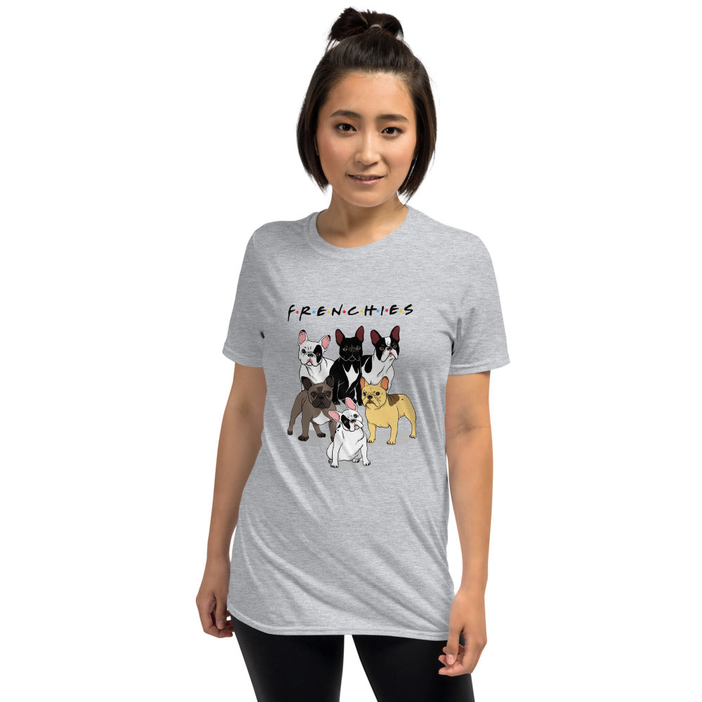Frenchies -Short-Sleeve Unisex T-Shirt - Frenchie Bulldog Shop
