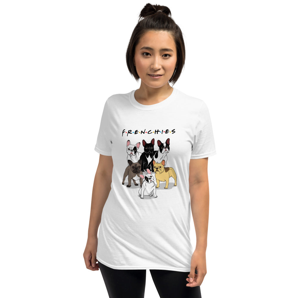 Frenchies -Short-Sleeve Unisex T-Shirt - Frenchie Bulldog Shop