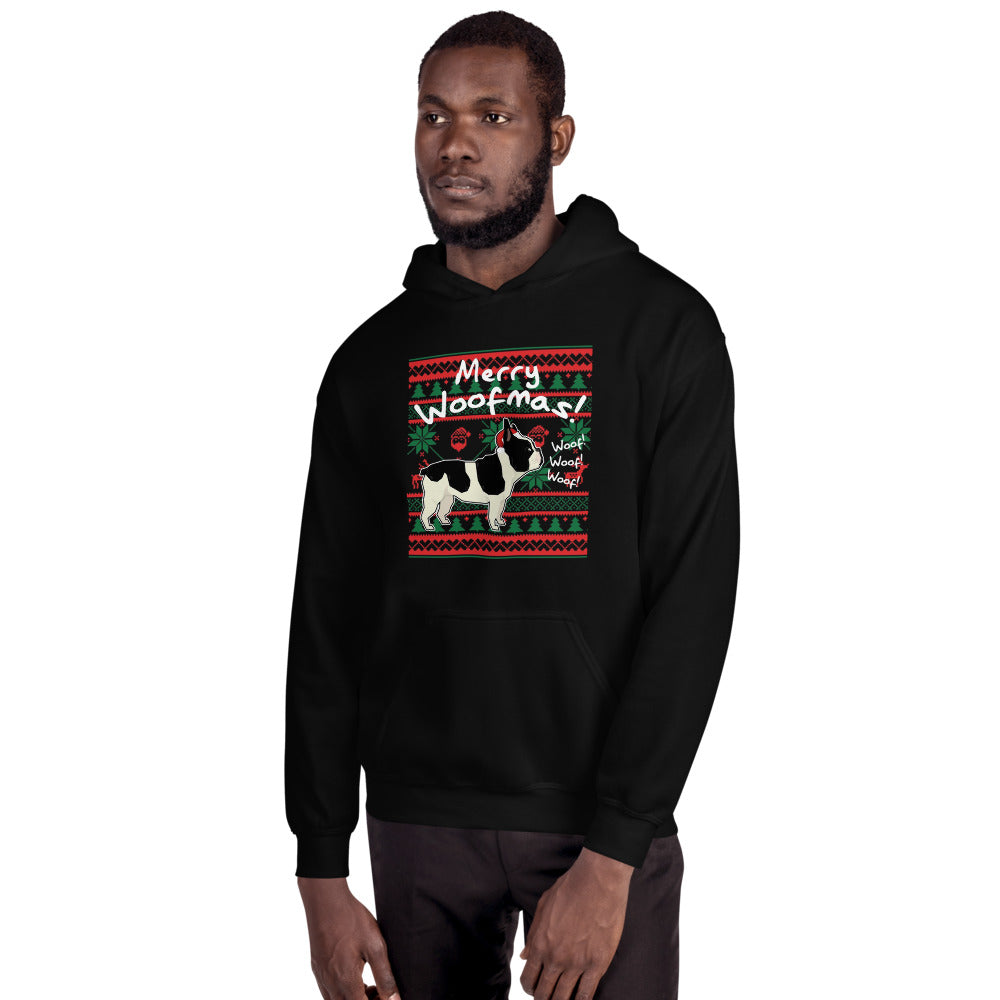 Merry Woofmas - Unisex Hoodie - frenchie Shop