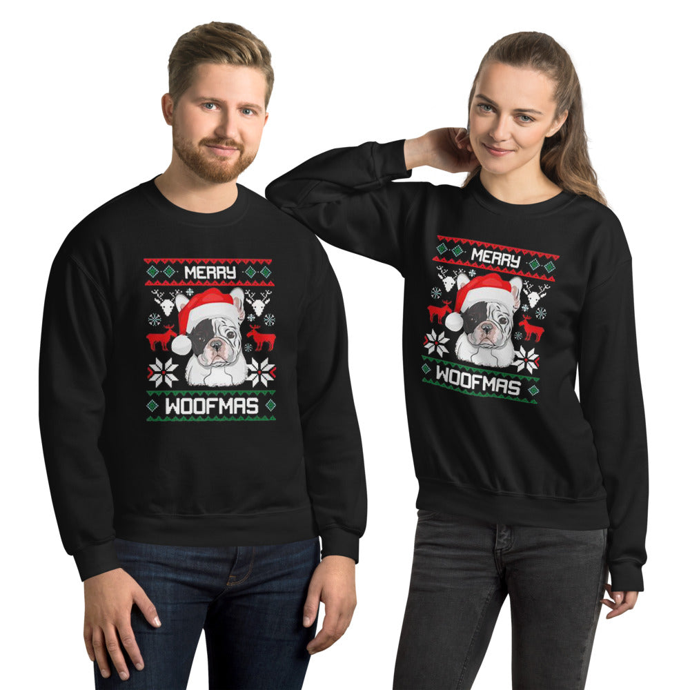 Merry Woofmas - Unisex Sweatshirt - Frenchie Bulldog Shop