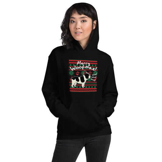 Merry Woofmas - Unisex Hoodie - frenchie Shop