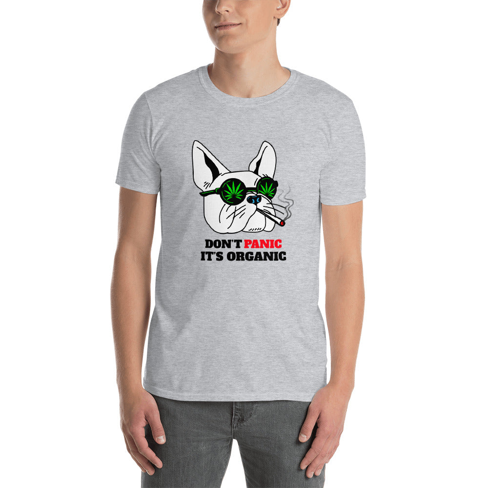 Dont Panic -Short-Sleeve Unisex T-Shirt - Frenchie Bulldog Shop