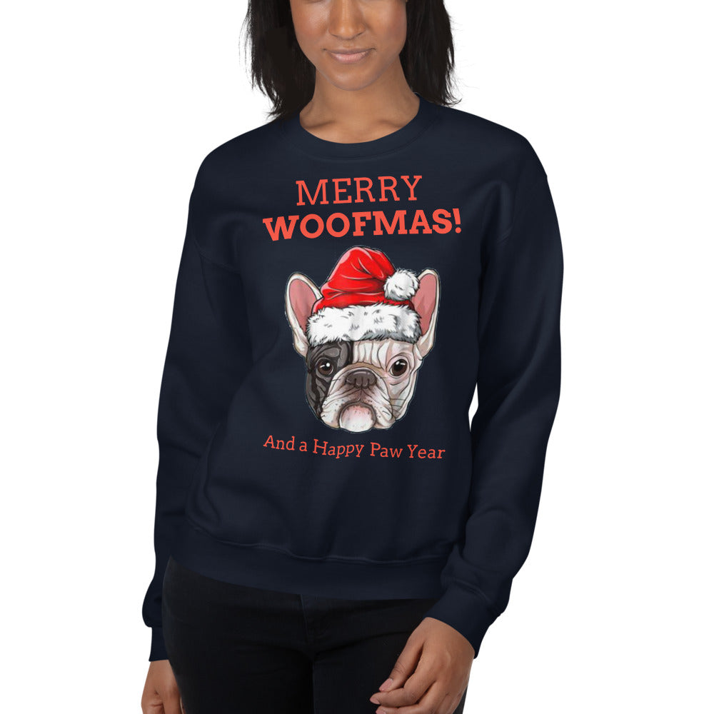 WoofMas - Unisex Sweatshirt - Frenchie Bulldog Shop