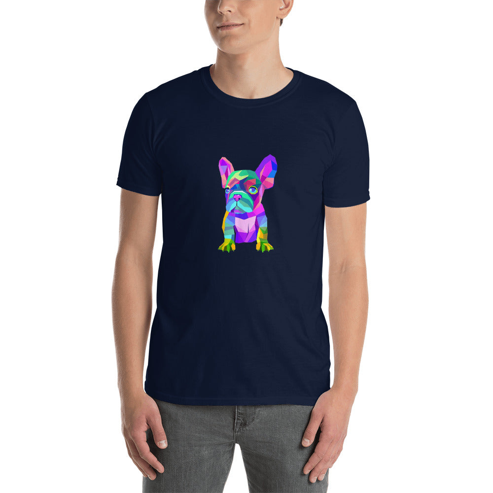 Colourful Frenchie - Short-Sleeve Unisex T-Shirt - Frenchie Bulldog Shop