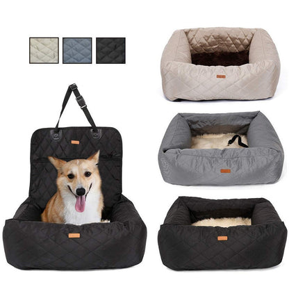 Safetify TM :  2 In 1 Pet Seat Cover and Bed