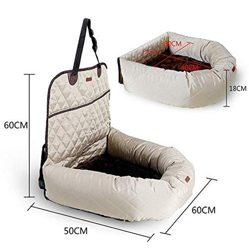 Safetify TM :  2 In 1 Pet Seat Cover and Bed