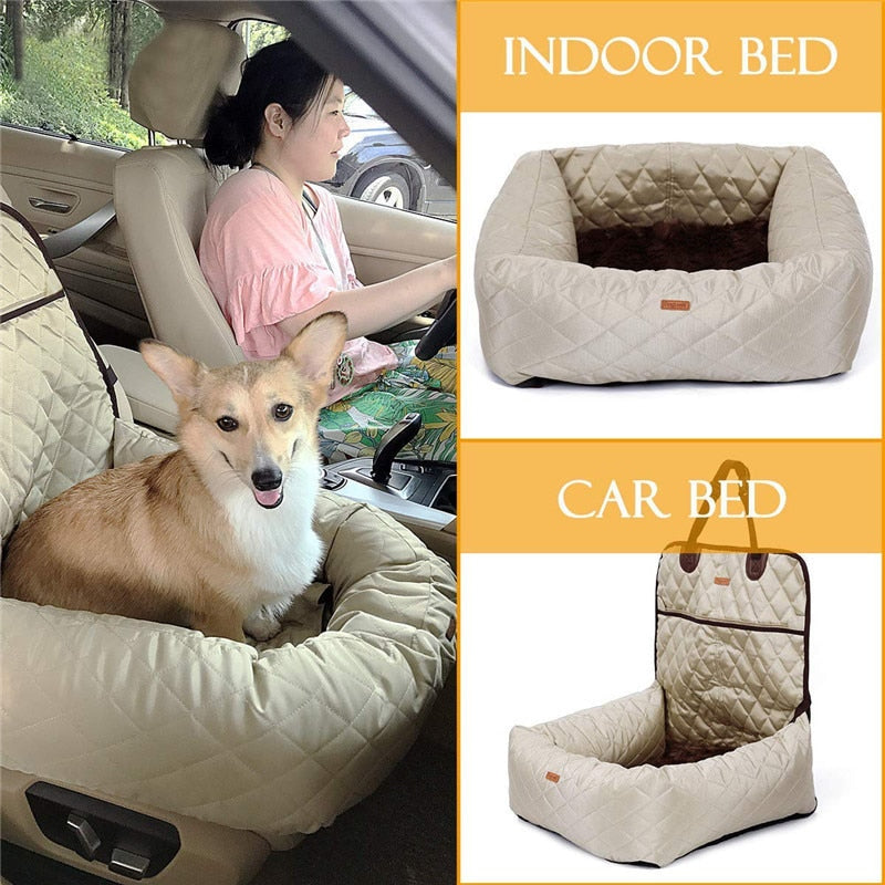 Safetify TM :  2 In 1 Pet Seat Cover and Bed