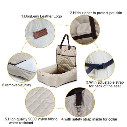 Safetify TM :  2 In 1 Pet Seat Cover and Bed