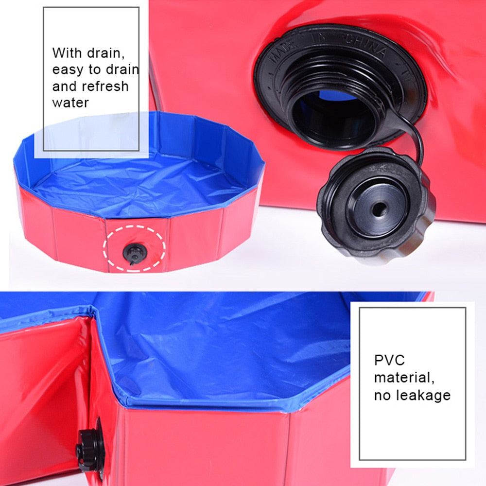 PoolMax TM : Foldable Swimming Pool for pet (cs12) - Frenchie Bulldog Shop
