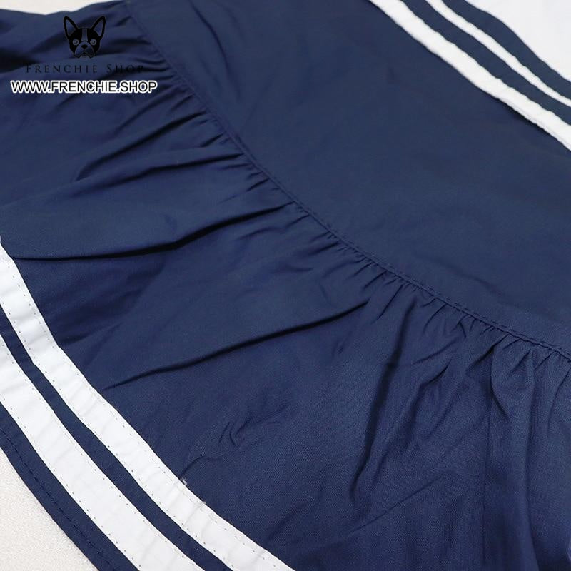 Blue Queen Skirt Frenchie Summer Dress (W314) - Frenchie Bulldog Shop