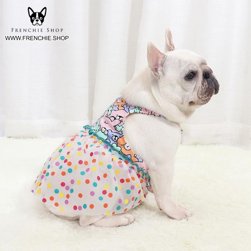 Lovely Skirt Frenchie Summer Dress (W316) - Frenchie Bulldog Shop