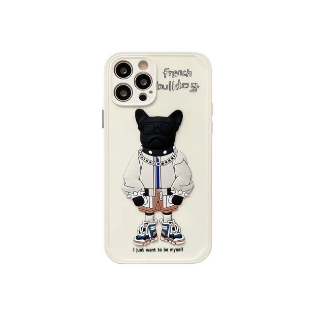 Luxury 3D Frenchie iPhone Case (WJ16) - Frenchie Bulldog Shop