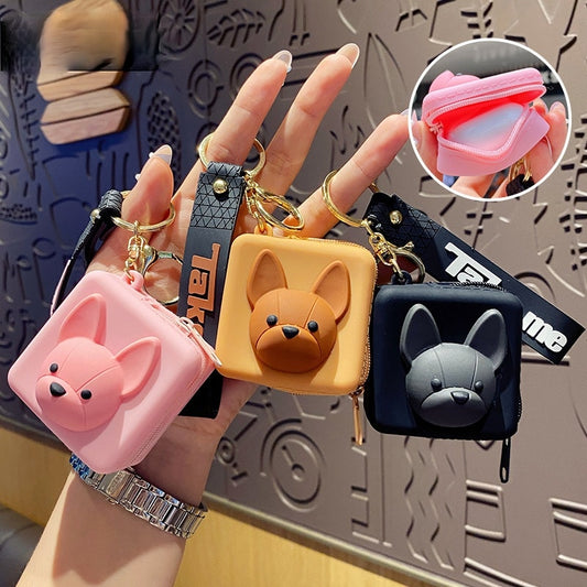 French Bulldog Rubber Keychain for Women - Frenchie Bulldog Shop