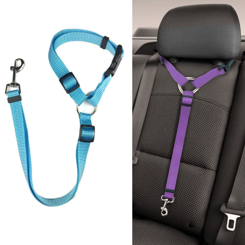 Frenchie Car Seat Belt Headrest Vehicle Safety Harness (WJ71) - Frenchie Bulldog Shop