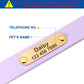 Custom Engraved French Bulldog Collar Leash Set (WJ72) - Frenchie Bulldog Shop