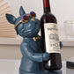 French Bulldog Figurine Wine Rack Sculpture - Frenchie Bulldog Shop