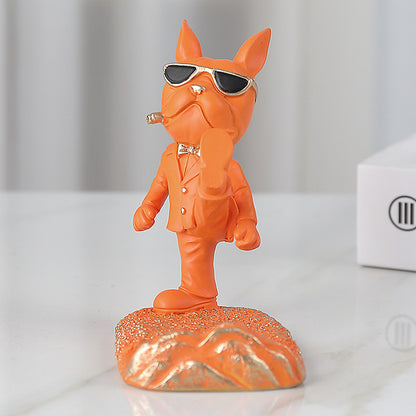 French Bulldog Figurines Mobile Phone Holder - Frenchie Bulldog Shop