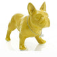Estatua de bulldog francés de cerámica