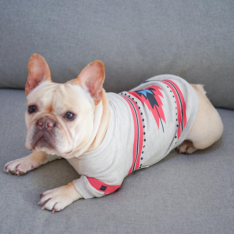 Canadian Maple Cotton Dress for French Bulldog (WS15) - Frenchie Bulldog Shop