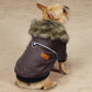 Stylish Leather Coat for French Bulldog (WS74) - Frenchie Bulldog Shop