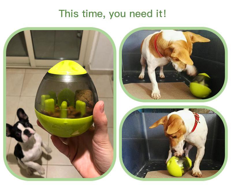 IQ Dog Treat Ball Interactive Dog Toys Adjustable Dog Treat Ball