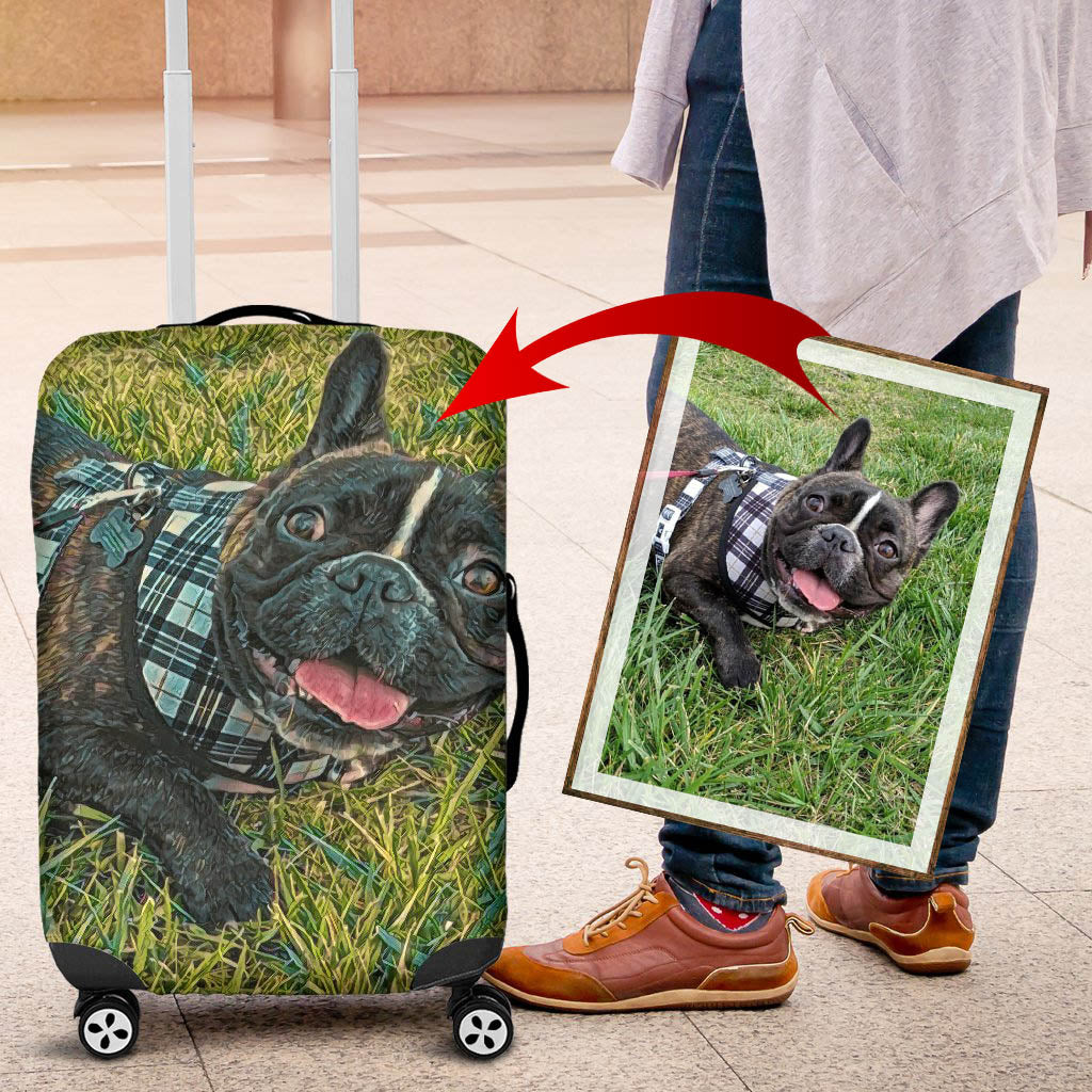 Custom Luggage Covers - Frenchie Bulldog Shop