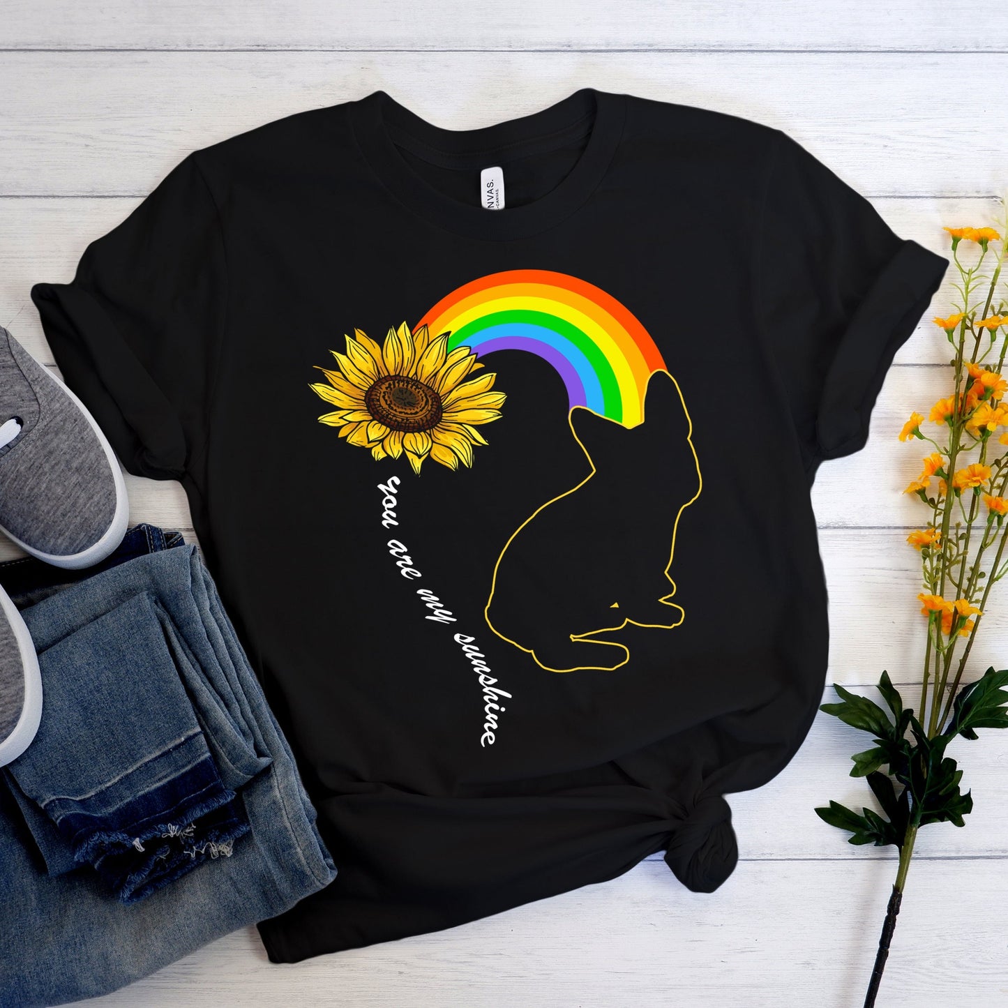 Rainbow Frenchie - Unisex T-Shirt - Frenchie Bulldog Shop