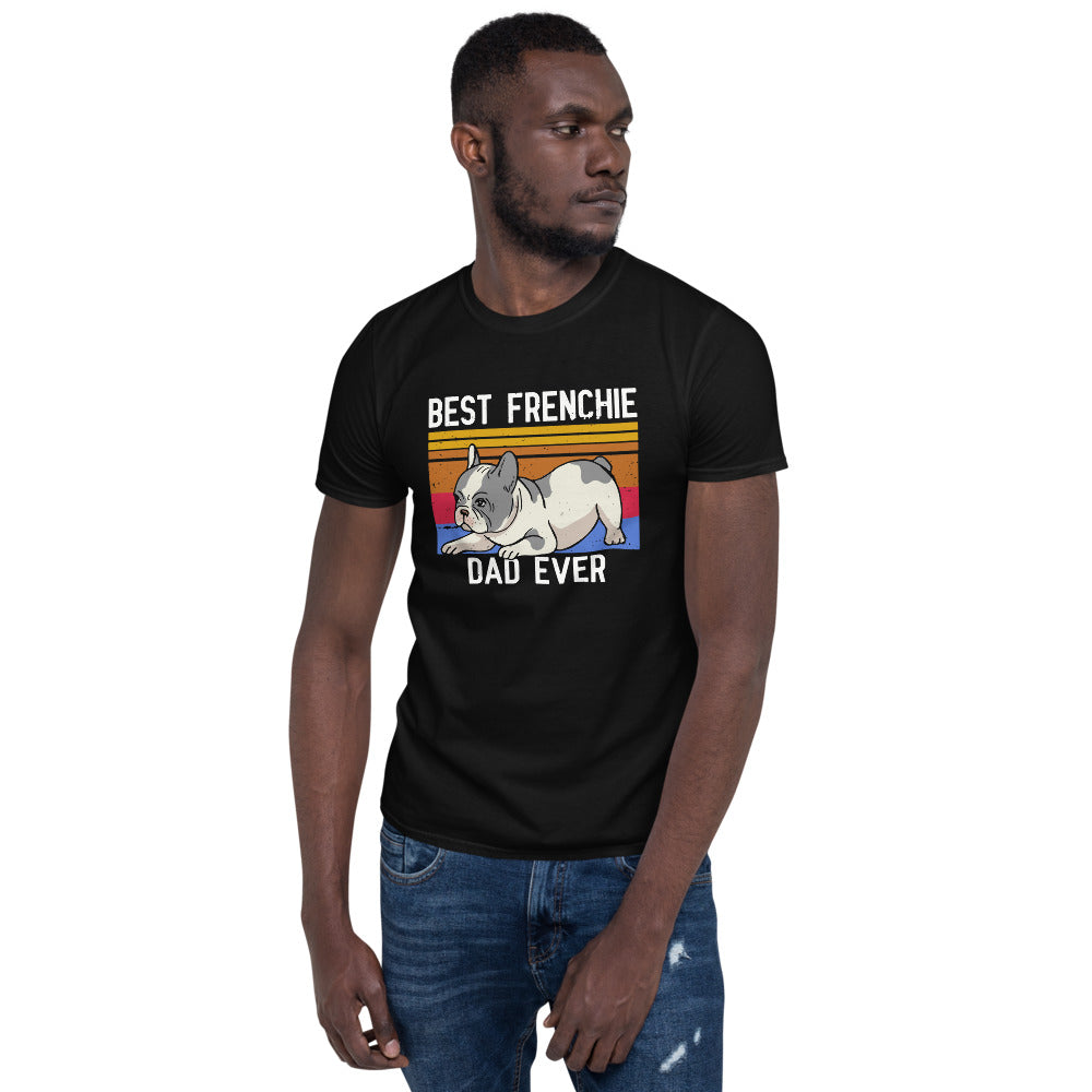 Best French Bulldog Dad - Short-Sleeve Unisex T-Shirt - Frenchie Bulldog Shop