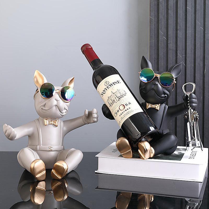 wine opener Frenchie statue